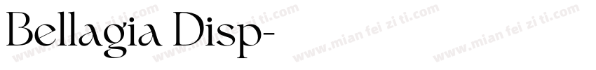 Bellagia Disp字体转换